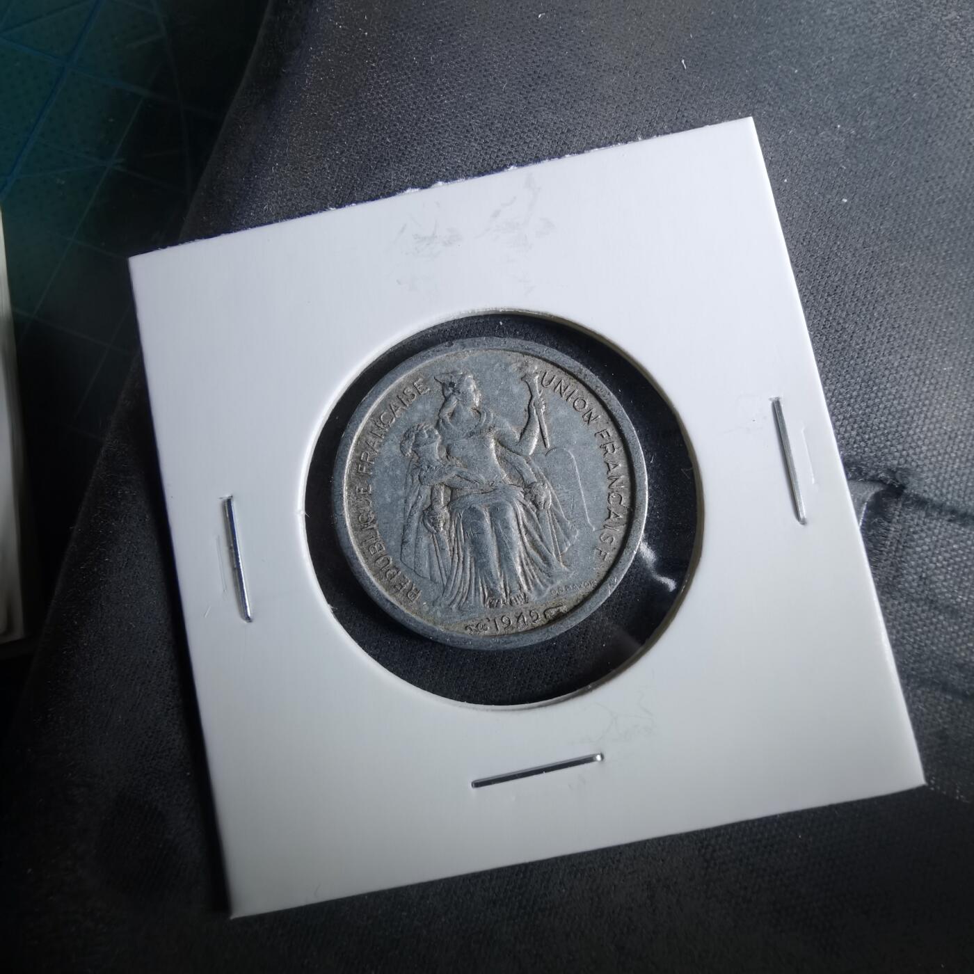 沼泽如烟--第960场 法属新喀里多尼亚1949年1法郎