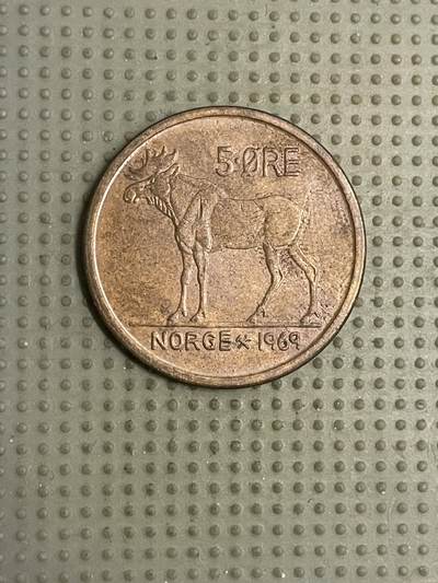 2026年第9场各国散币拍卖（总第159场） - 挪威1969年5欧尔