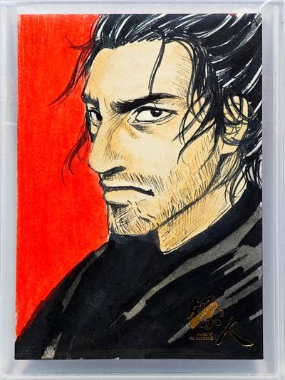 白泽拍卖卡牌手绘专场第31期（岁寒知松柏 春意已可期） - 2023 卡星时代手绘卡 刀马  小洋亲签 软卡夹封装