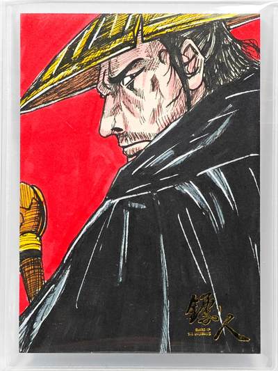 白泽拍卖卡牌手绘专场第31期（岁寒知松柏 春意已可期） - 2023 卡星时代手绘卡 刀马  阿博亲签 软卡夹封装