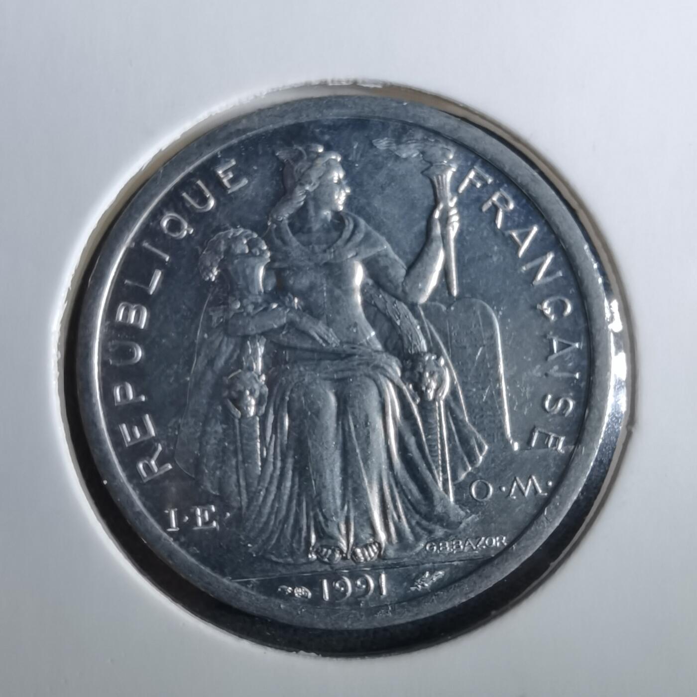 沼泽如烟--第960场 法属新喀里多尼亚1991年2法郎