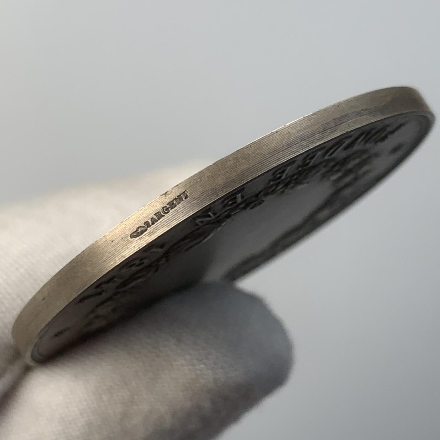 掌中浮雕-藏着的欧洲第049场 1841年法国人寿保险银章，45.8mm，40.77g