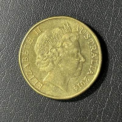 【铜匠收藏】★第136场★客户代拍 散币场，无寄存！！无佣金，30包邮。不满30元，支付5元运费。《接受代拍 代送NGC评级》 - 2014年澳大利亚1澳元铜币