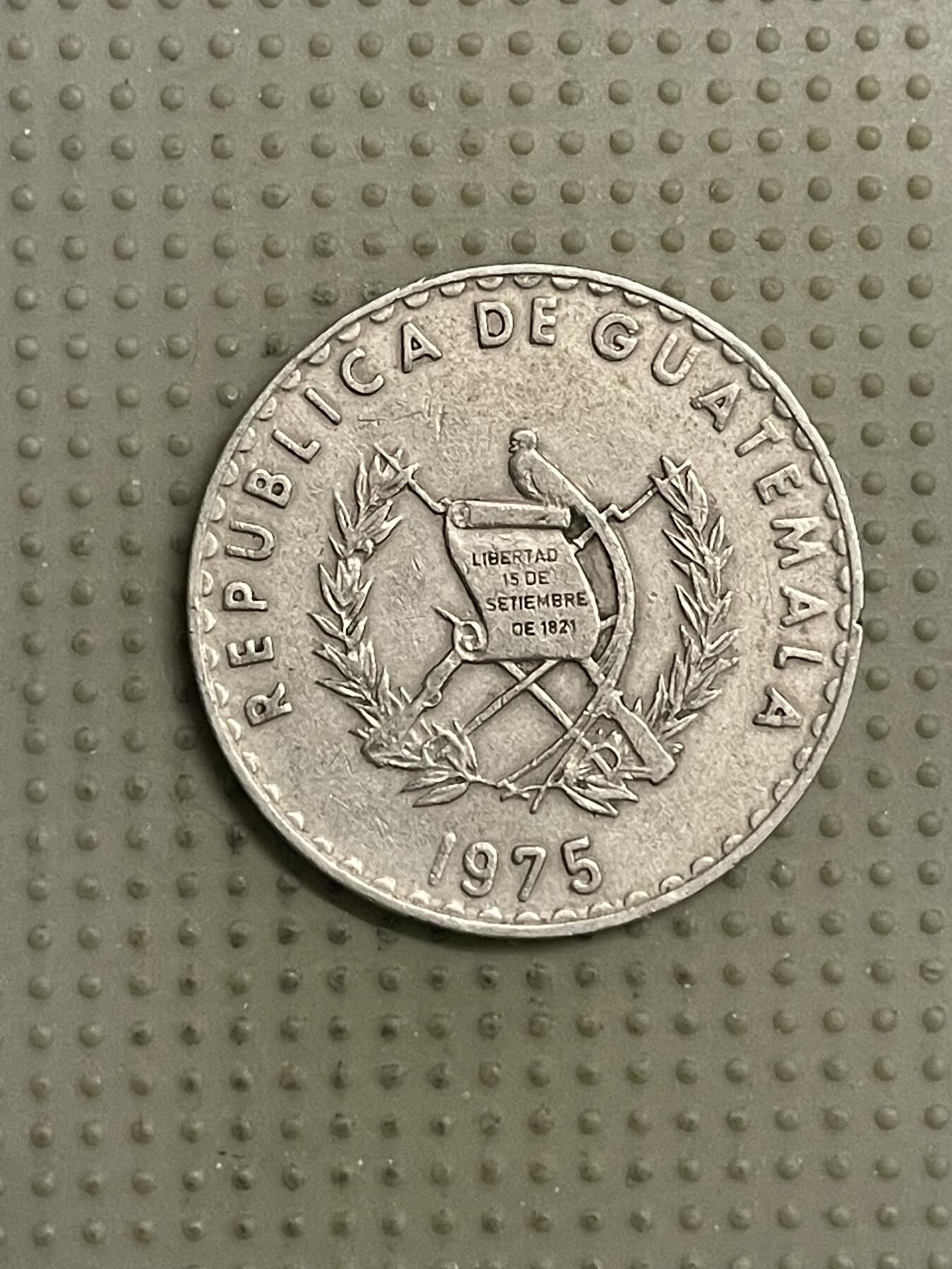 2026年第11场各国散币拍卖（总第161场）16.17两天外出，18号可以发货 危地马拉1975年25分