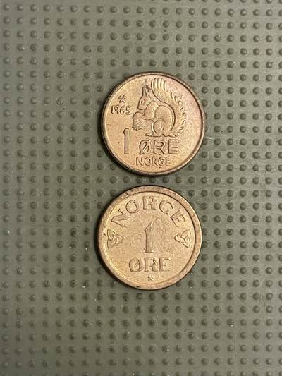 2026年第9场各国散币拍卖（总第159场） - 挪威1欧尔2枚