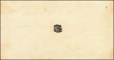 宜和2025年秋季拍卖 纸币 民国三十五年（1946年）台湾银行老台币拾圆正面反版试印票，加盖“中央印制厂上海厂”截记，设计打样稿，罕见，九八品；附赠拾圆流通票1枚，以资参照