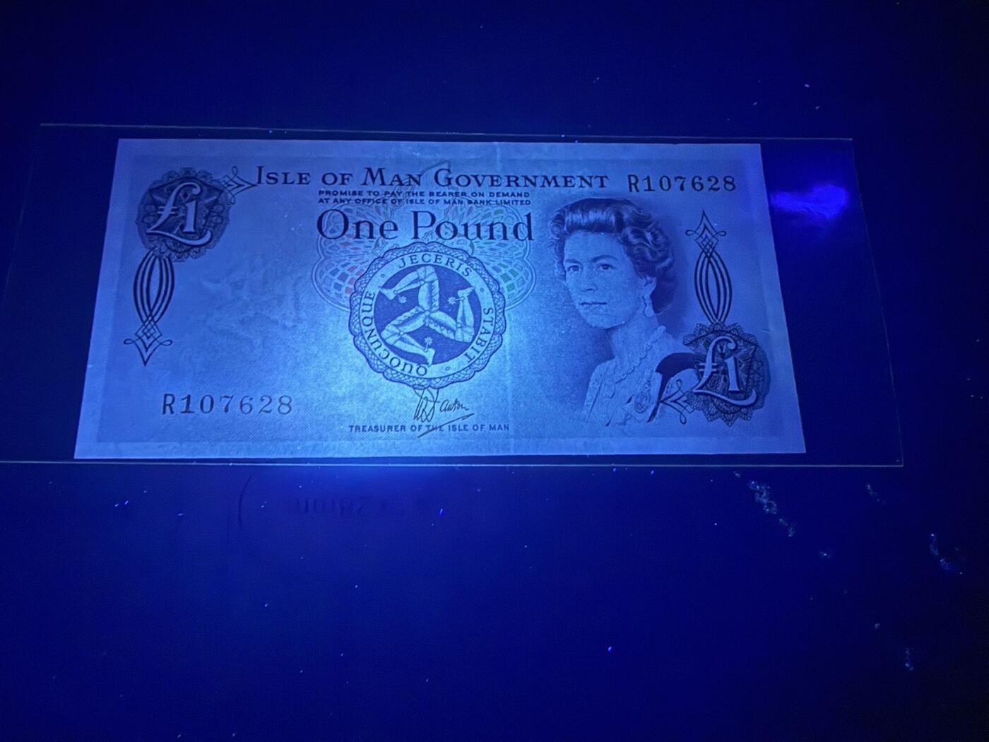 【炜奕收藏】，第五十七期，英联邦女王专场 1979年马恩岛1镑，UNC品相，号码无4尾8