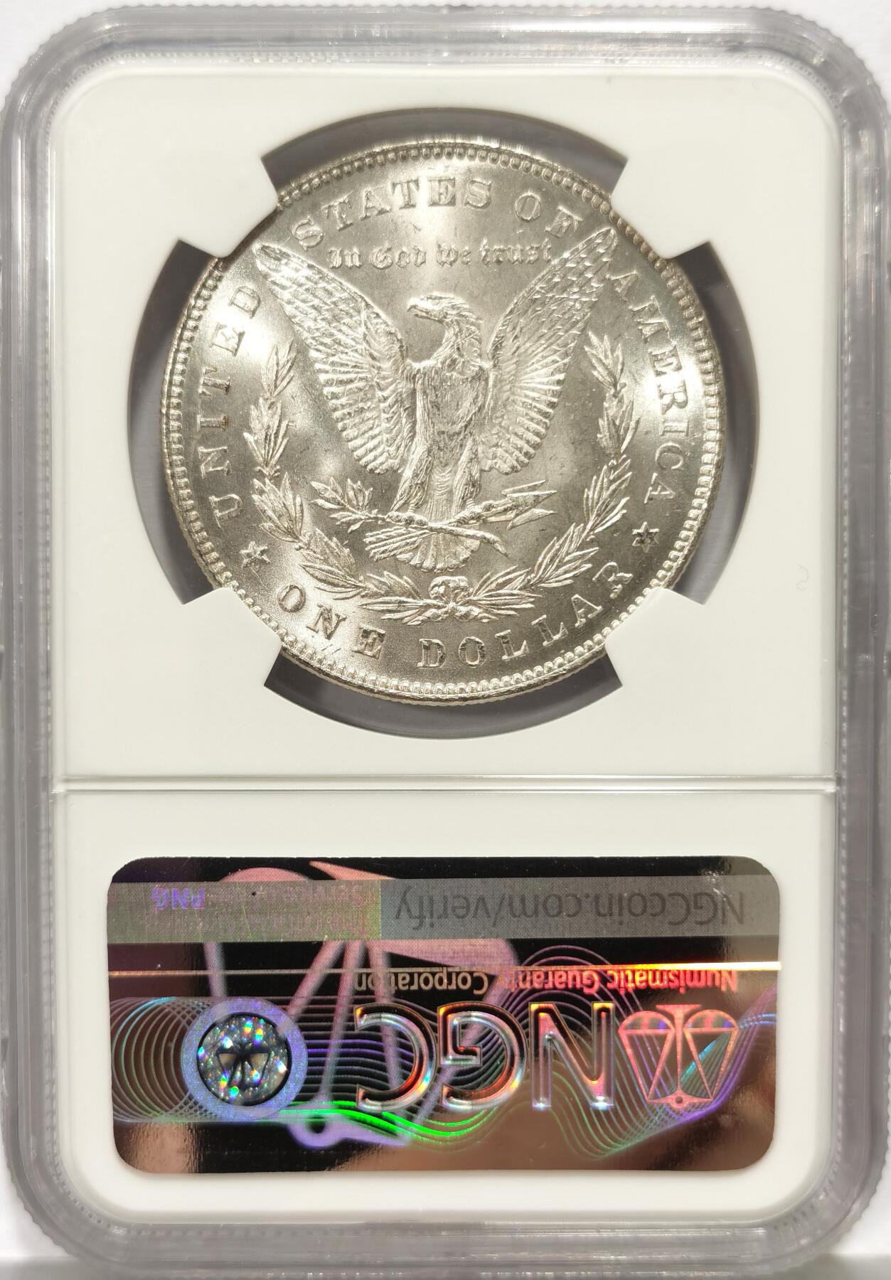 博洋堂世界钱币拍卖第157期（全场包邮） NGC MS64 美国1878 首年摩根 7/8 尾部羽毛复打 STRONG 稀有版别 高分难得