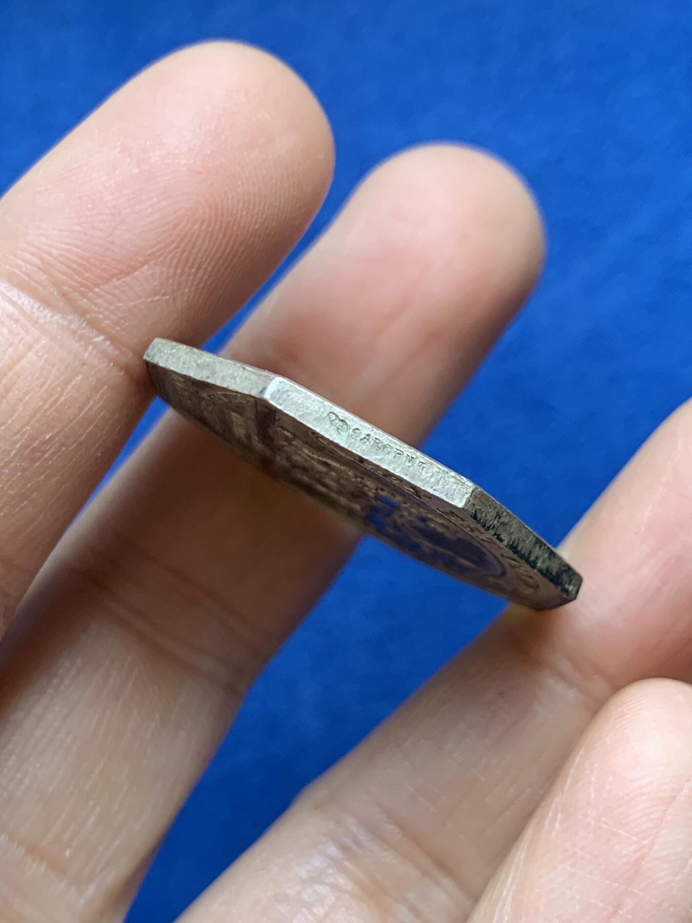 《竞宝斋》第458场 周日，周一，周二   3场连拍 （全场包邮）欢迎送拍 法国八角银质代币，克莱蒙-费朗公证人，15.87g，31.5mm，丰饶角1argent边铭