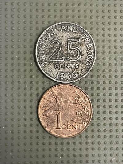 2026年第11场各国散币拍卖（总第161场）16.17两天外出，18号可以发货 - 特立尼达和多巴哥2枚