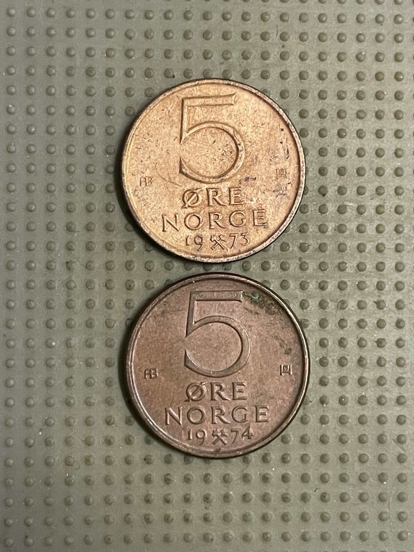 2026年第9场各国散币拍卖（总第159场） 挪威5欧尔2枚