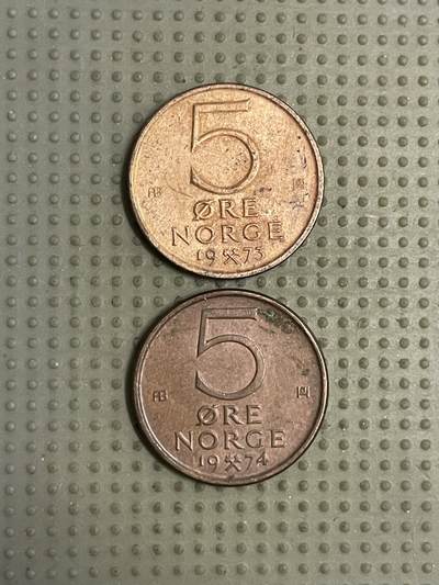 2026年第9场各国散币拍卖（总第159场） - 挪威5欧尔2枚