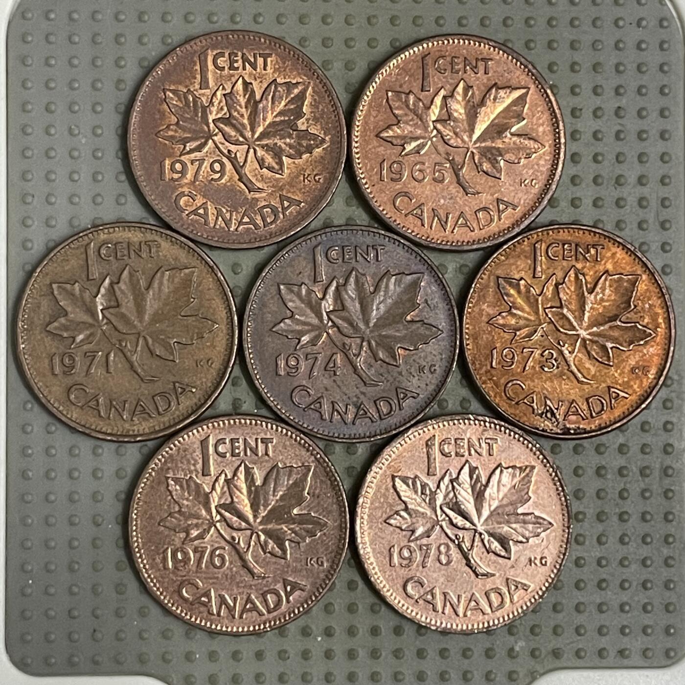 2026年第11场各国散币拍卖（总第161场）16.17两天外出，18号可以发货 加拿大1分7枚