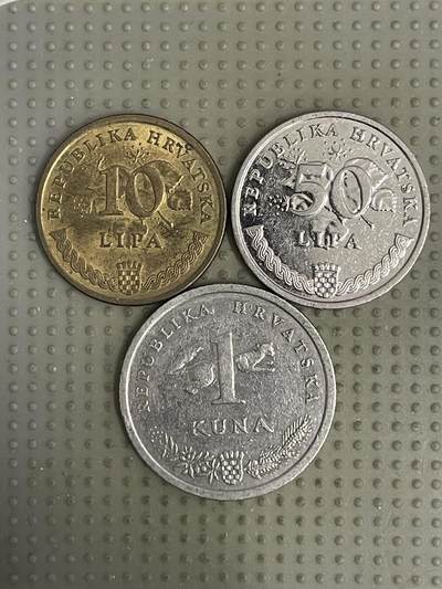 2026年第10场各国散币拍卖（总第160场）16.17两天外出，18号可以发货 - 克罗地亚3枚