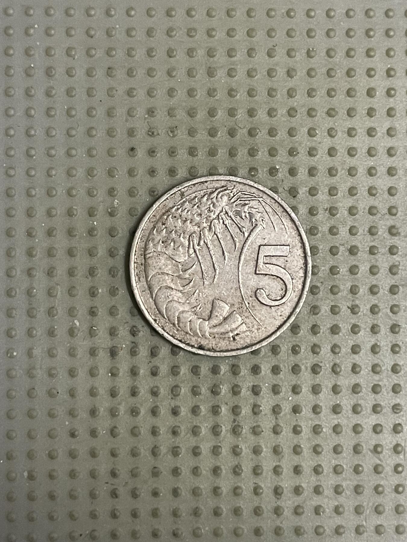 2026年第11场各国散币拍卖（总第161场）16.17两天外出，18号可以发货 开曼群岛1972年5分