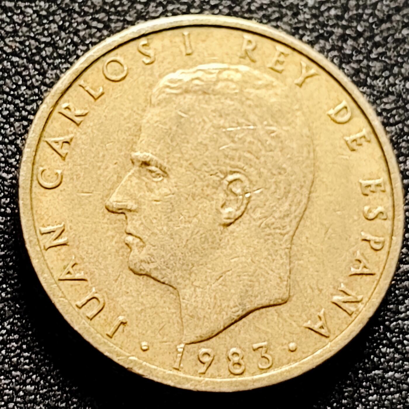 泉币菌-第168场- 精品福利场 双柱 西班牙100比萨塔硬币 80年代版 直径24.5MM加厚黄铜币 花边