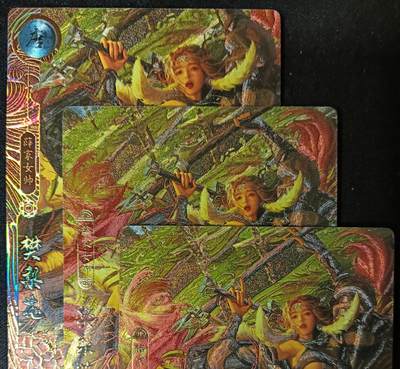 花开卡拍第61期（3月7号周六截拍，品控勿拍!!!拍品不寄存，运费5元（新疆需补运费差价或顺丰到付），自制卡难免瑕疵，可能存在轻微撞角爆边等出厂瑕疵，品控介意勿拍！） - 卡玩帕克 百花谱 樊梨花 粗闪三渐变