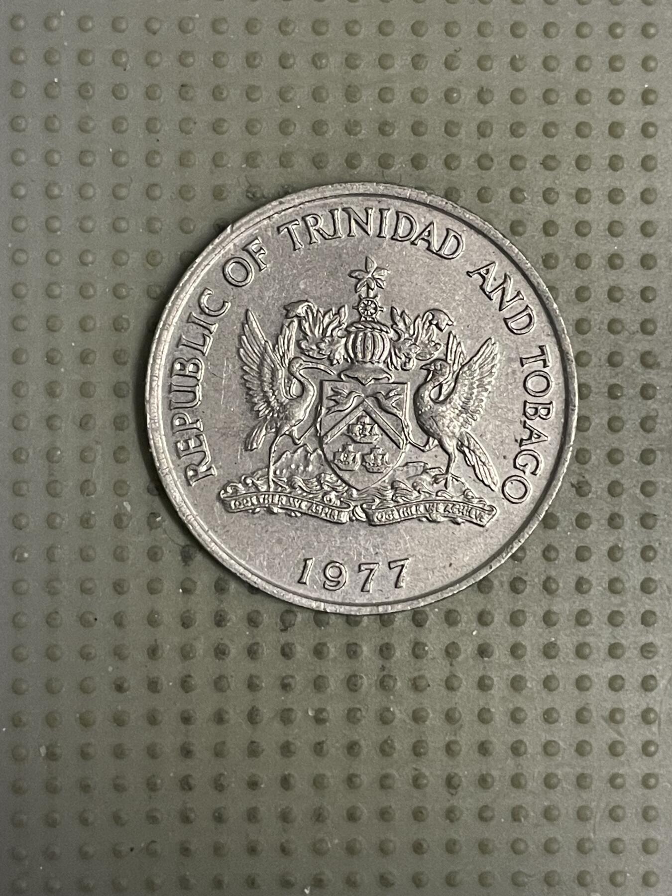 2026年第11场各国散币拍卖（总第161场）16.17两天外出，18号可以发货 特立尼达和多巴哥1977年50分