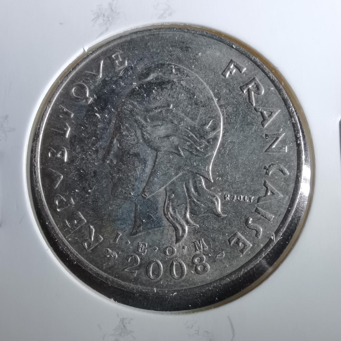 沼泽如烟--第960场 法属新喀里多尼亚2008年50法郎