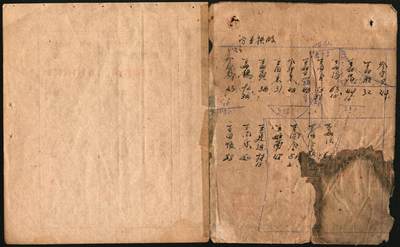 宜和2025年秋季拍卖 纸币 民国三十六年（1947年）山东省胶东区行政公署·爱国自卫公债券，金额北海币伍仟圆，附带完整息票；七五品，有损，拼接