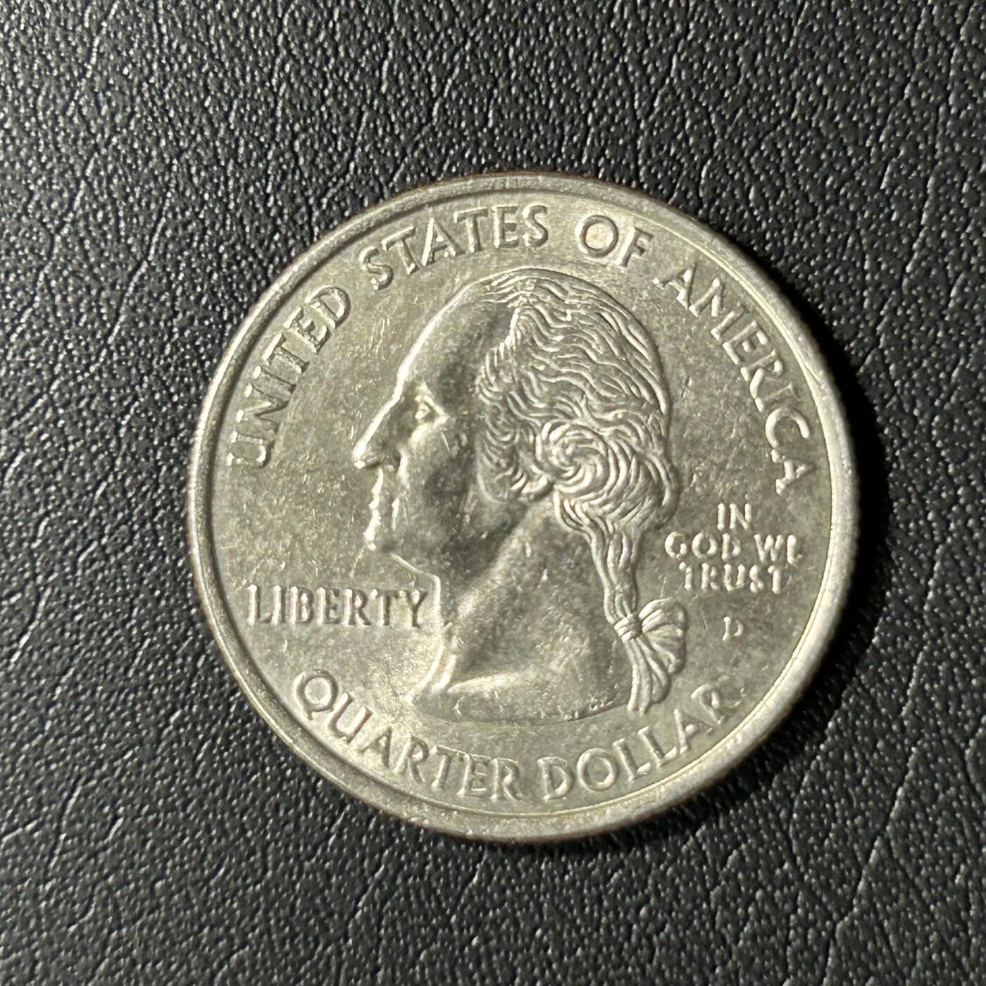 【铜匠收藏】★第136场★客户代拍 散币场，无寄存！！无佣金，30包邮。不满30元，支付5元运费。《接受代拍 代送NGC评级》 美国2001D北卡罗莱纳州25美分铜币