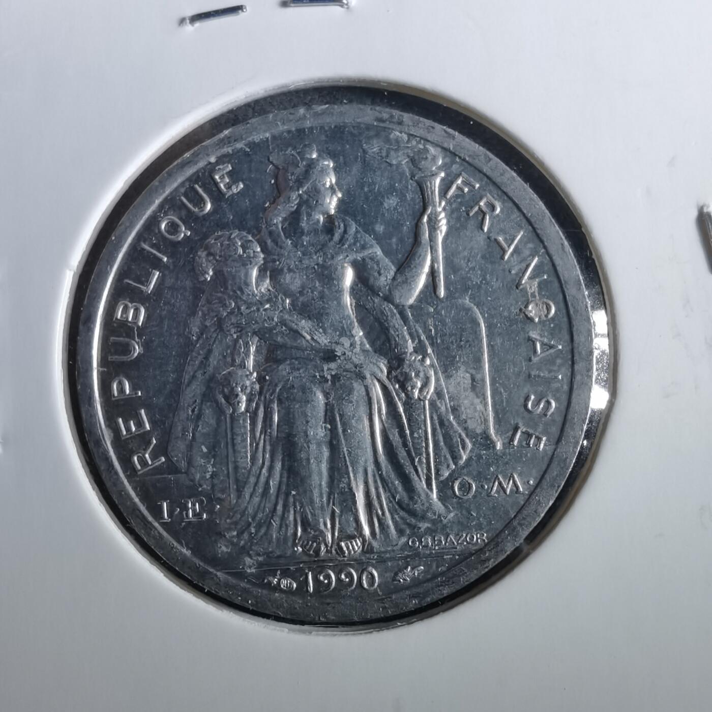 沼泽如烟--第960场 法属新喀里多尼亚1990年2法郎