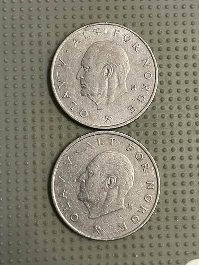 2026年第9场各国散币拍卖（总第159场） - 挪威1974年1克朗2枚