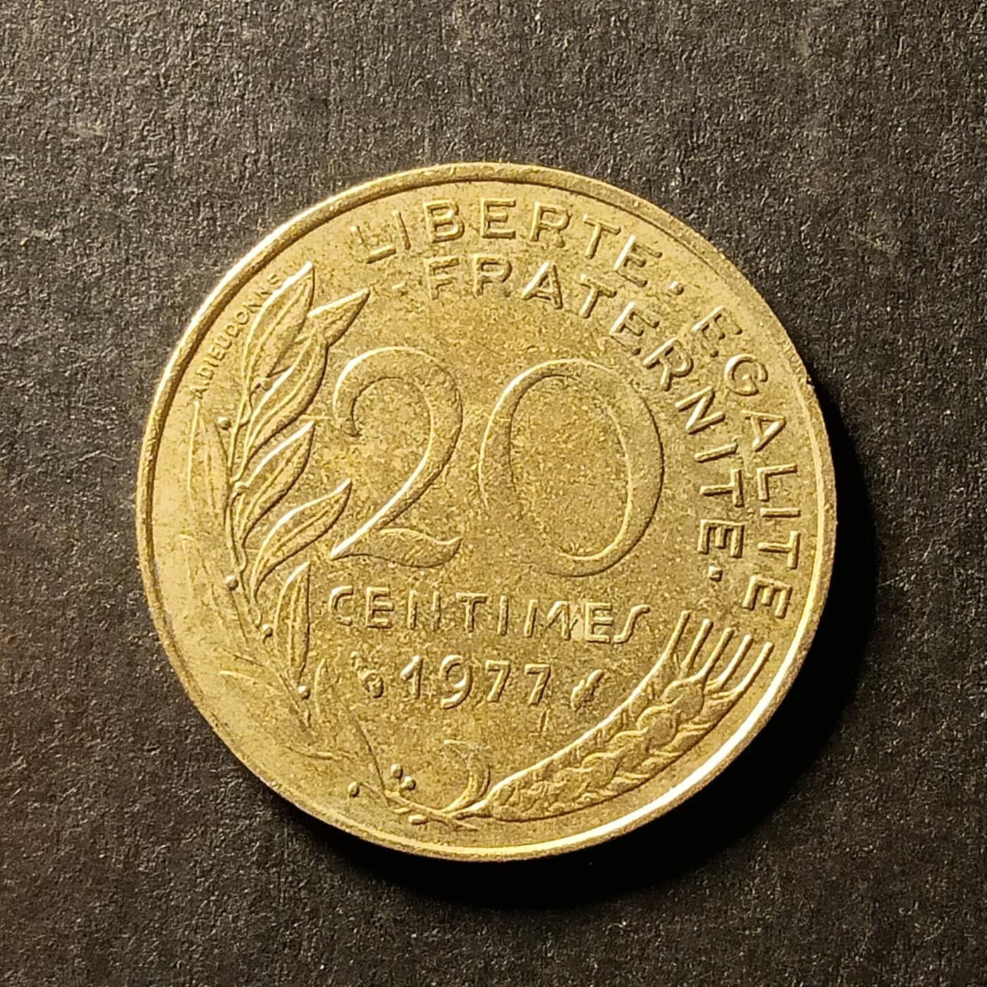 逸泉钱币2026A世界散币纸币纪念币专场A第一场 64法国20生丁铝青铜硬币