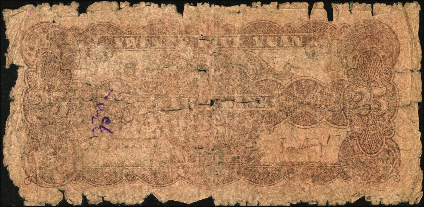 宜和2025年秋季拍卖 纸币 北海银行纸币一组4枚，山东地名，其中：①②1944年蓝黑色房屋图拾圆，单字轨小号码券、大号码券各1枚，Pick#S3565Ba；③1946年红色牧羊图贰拾伍圆，背印棕色英文“New democracy Free China”（即“新民主自由中国”），Pick#S3602；④1947年红色上海外滩图伍拾圆，Pick#S3615；五至六五品