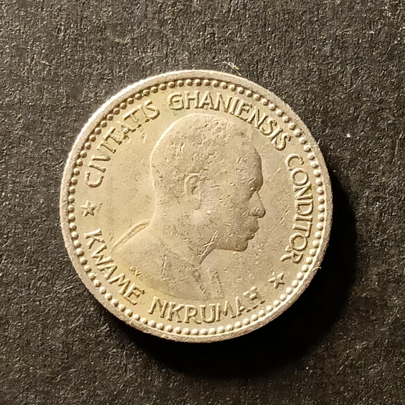 逸泉钱币2026A世界散币纸币纪念币专场A第一场 99 加纳1958比赛瓦铜币