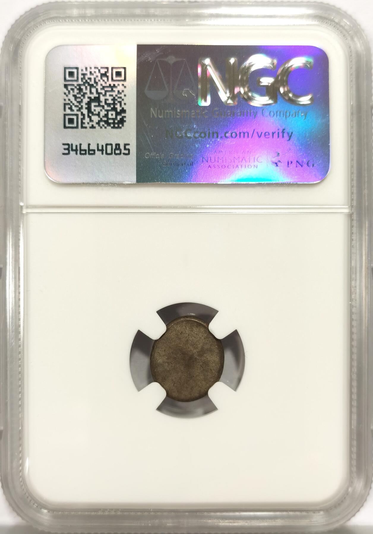 博洋堂世界钱币拍卖第157期（全场包邮） NGC MS61 柬埔寨1600-1860年神鸟2PE银币，原光淡彩，东南亚热门品种，MS级属于百里挑一的品相。