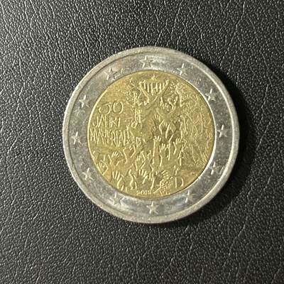 【铜匠收藏】★第136场★客户代拍 散币场，无寄存！！无佣金，30包邮。不满30元，支付5元运费。《接受代拍 代送NGC评级》 - 2019年2欧元双色币