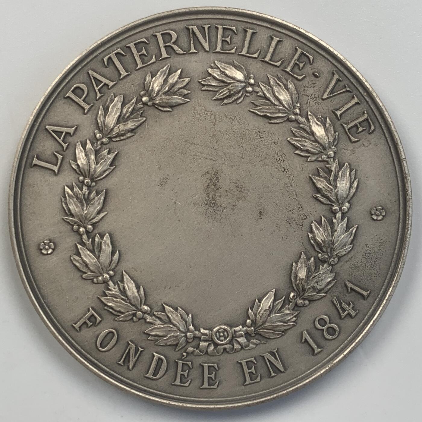 掌中浮雕-藏着的欧洲第049场 1841年法国人寿保险银章，45.8mm，40.77g