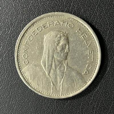 【铜匠收藏】★第136场★客户代拍 散币场，无寄存！！无佣金，30包邮。不满30元，支付5元运费。《接受代拍 代送NGC评级》 - 1968B5瑞士法郎威廉退尔