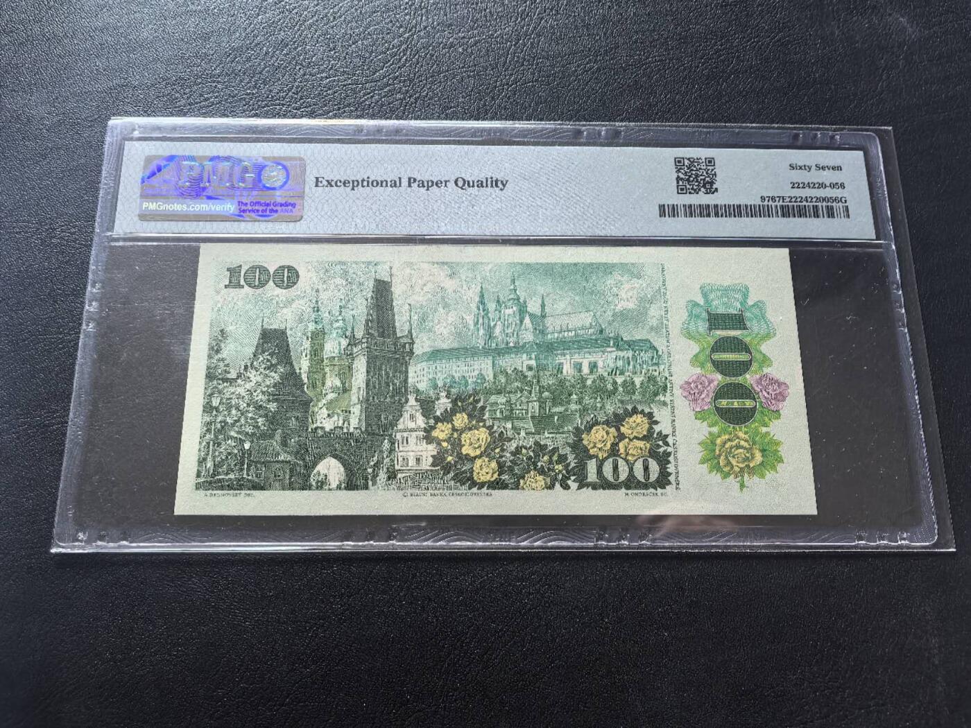 Triple S 第71期 1989捷克斯洛伐克100克朗，布拉格之春，高分