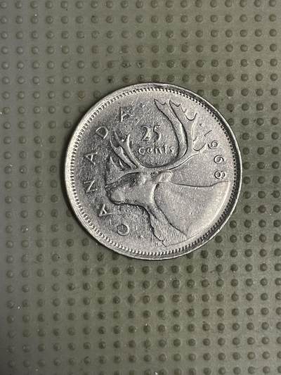 2026年第11场各国散币拍卖（总第161场）16.17两天外出，18号可以发货 - 加拿大1968年25分