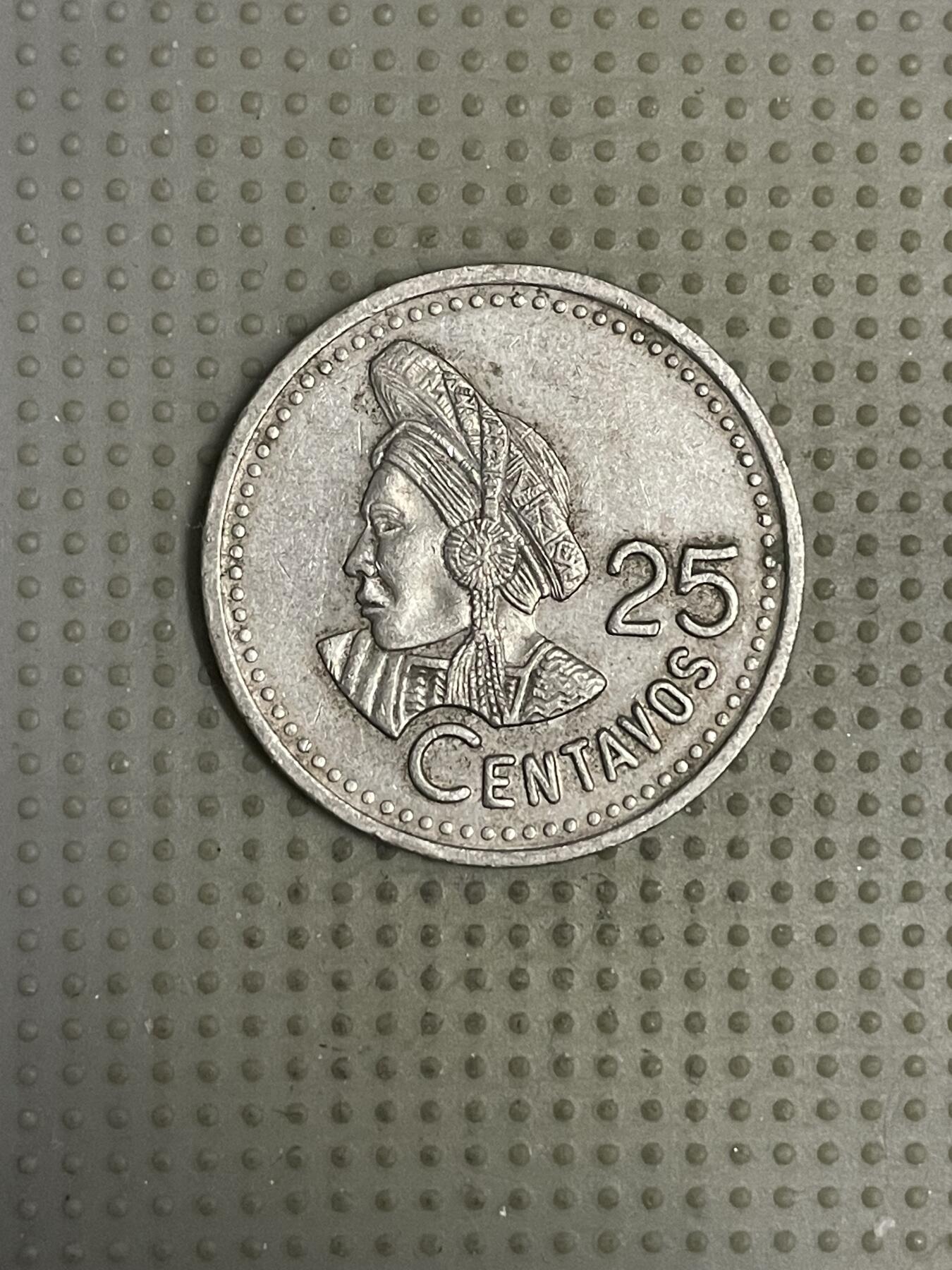 2026年第11场各国散币拍卖（总第161场）16.17两天外出，18号可以发货 危地马拉1997年25分