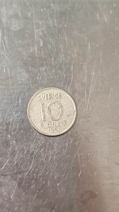小银币 - 瑞典1956年10欧尔银币