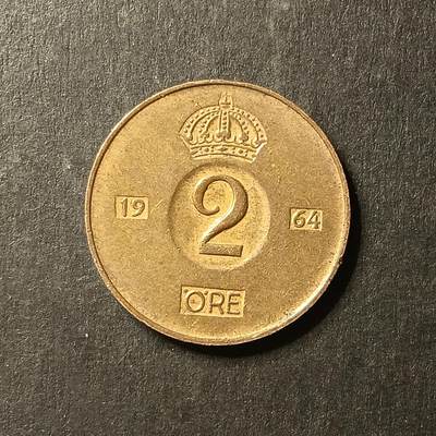 逸泉钱币2026A世界散币纸币纪念币专场A第一场 - 82 瑞典2欧尔硬币