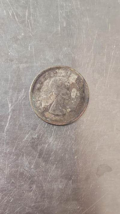 小银币 - 1957年南非6便士银币