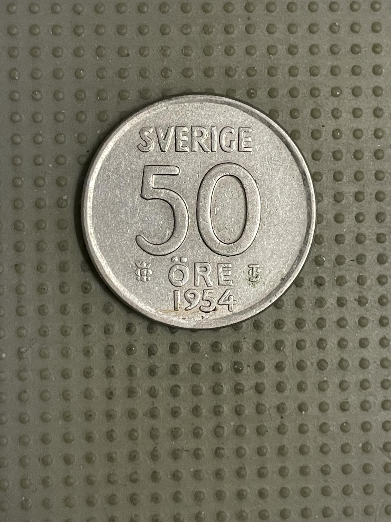 2026年第9场各国散币拍卖（总第159场） 瑞典1954年50欧尔银币