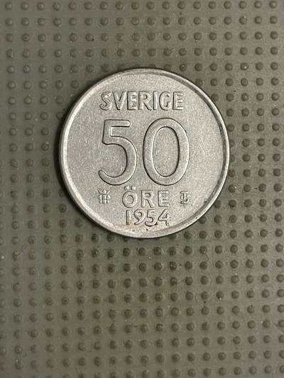2026年第9场各国散币拍卖（总第159场） - 瑞典1954年50欧尔银币