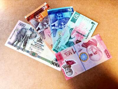 【Blue Auction】世界纸币精拍第775期——18级TOP拍卖/信誉/品质/专业/高效💫 - 【一组5张 含AA冠&A冠无47】哥斯达黎加、赞比亚、乌干达、纳米比亚纸币一组 全新UNC