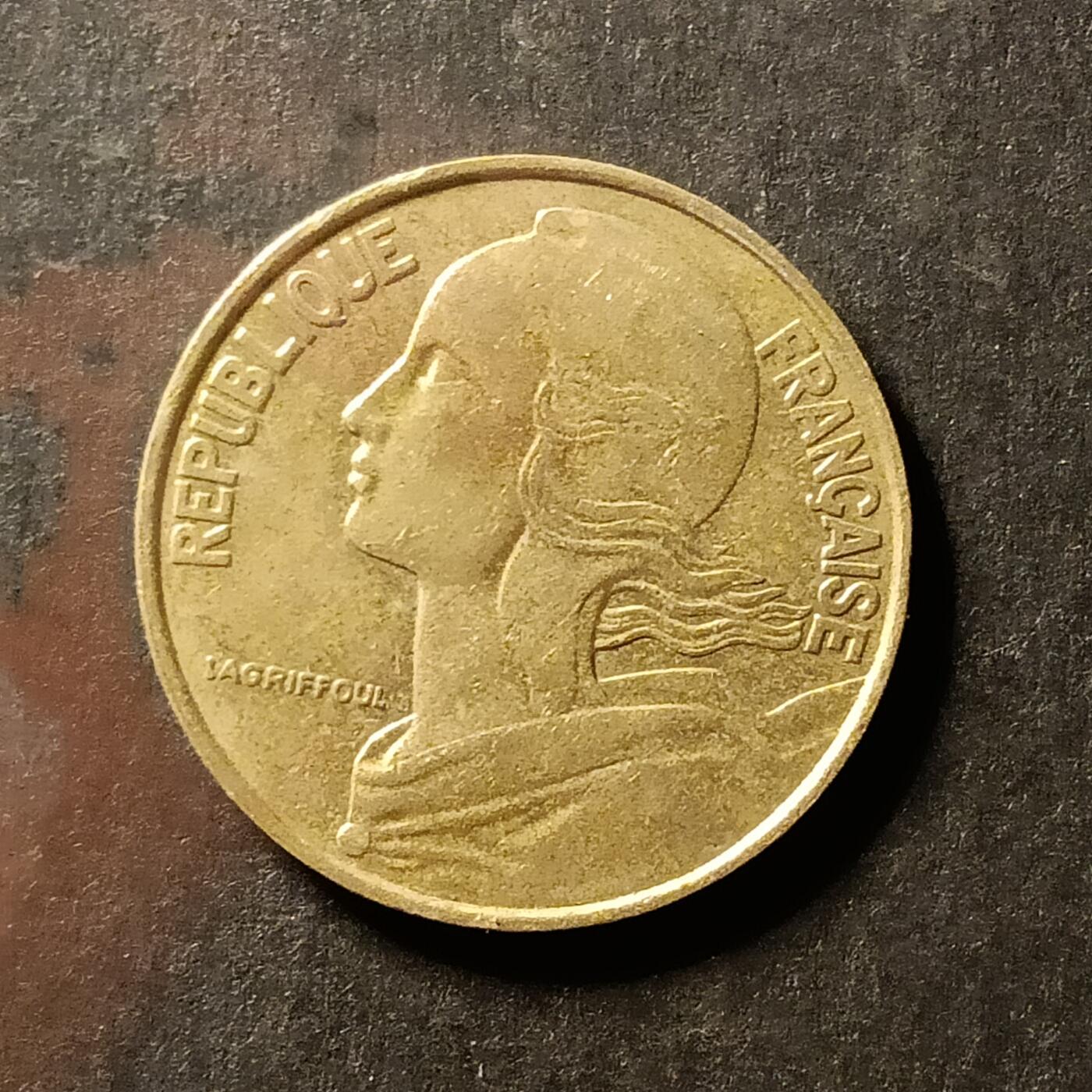 逸泉钱币2026A世界散币纸币纪念币专场A第一场 64法国20生丁铝青铜硬币