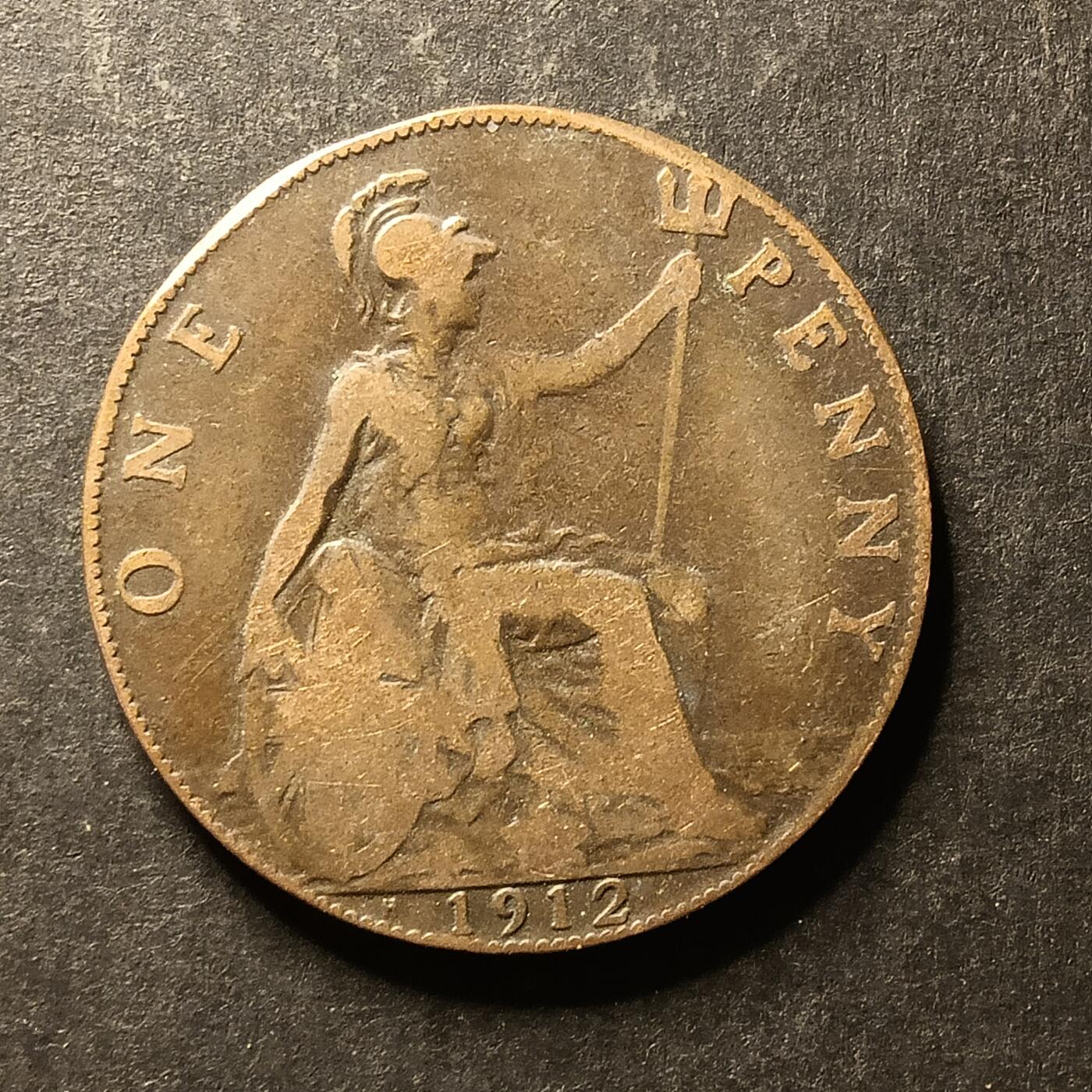 逸泉钱币2026A世界散币纸币纪念币专场A第一场 19 英国大一便士