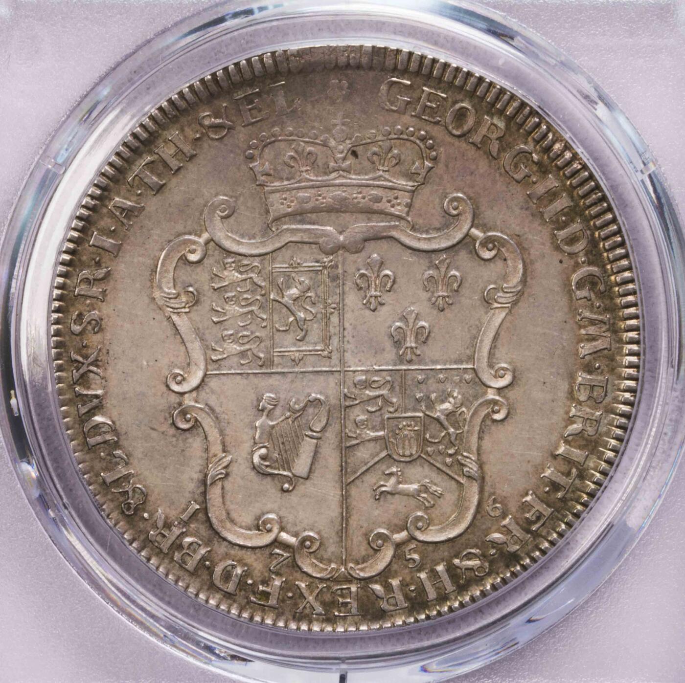 PCGS-MS62 1756布伦斯维克天鹅泰勒 冠军
