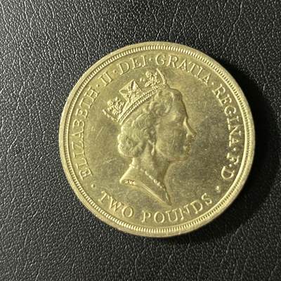 【铜匠收藏】★第136场★客户代拍 散币场，无寄存！！无佣金，30包邮。不满30元，支付5元运费。《接受代拍 代送NGC评级》 - 英国2镑纪念币 厚重