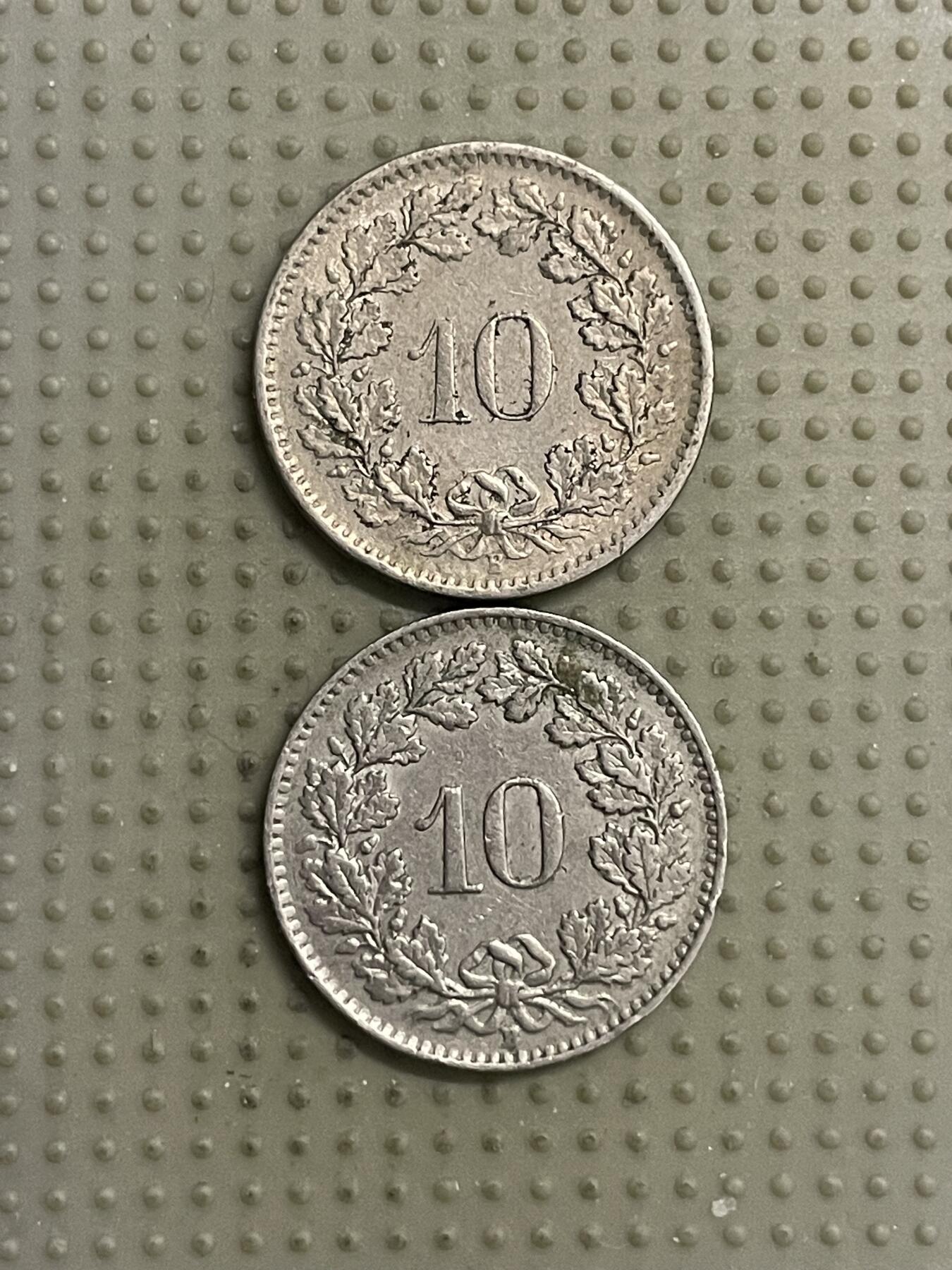 2026年第10场各国散币拍卖（总第160场）16.17两天外出，18号可以发货 瑞士10生丁2枚