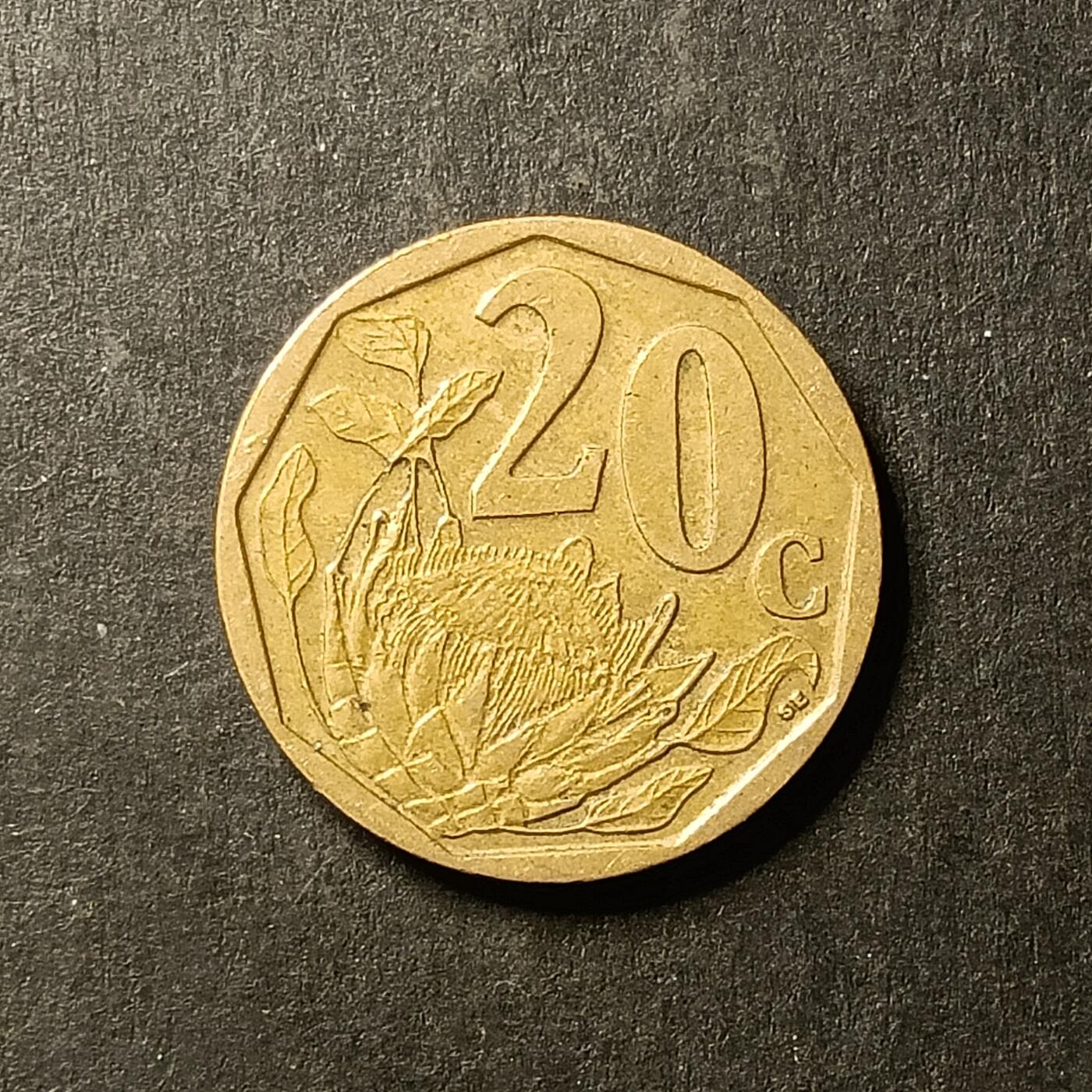 逸泉钱币2026A世界散币纸币纪念币专场A第一场 86 南非硬币20分