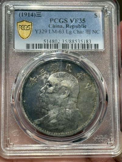 币然PCGS机制币专场第七场 - PCGS VF35酱彩云南版大头